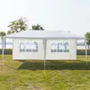 3 × 6M أربعة جوانب خيمة زفاف أبيض محمولة الحفل مع أنابيب حلزونية في الهواء الطلق استخدام الظل المائي الظل bxykhtqecl