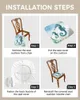 Chair Covers Marine Animal Hippocampus Seaweed Compass Elastic Seat Cover For Slipcovers Home Protector Stretch