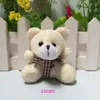 Plush Bear Pendant Cute Plush Keychains Mini Bear Doll Stuffed Soft Pendant Toy PP Cotton 5.5cm Gift