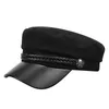 Berets Sombreros De Mujer Black Beret Summer England Thin Retro Wild Navy Hat Boina Masculina Unisex Hut Damen Gorras Planas KapeluszBerets