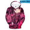 Felpe con cappuccio da uomo Sword Art Online Felpa con cappuccio con stampa anime 3D Felpa da strada da donna Vestiti pullover cool autunno