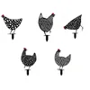 Garden Decorations Rooster Animal Silhouette Pile Shadow Decoration Stake Gardening Decorate