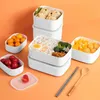 Flatware sets opbergdoos met deksel stapel verse verse Keeping koelkastcontainer thuis keuken organiserende gereedschap 1000 ml