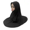 Vêtements ethniques Femmes musulmanes Hijab Overhead Khimar Écharpe One Piece Amira Islamique Foulard Wrap Turban Pull Prêt à porter des couvre-chefs