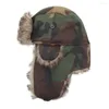 Berets Winter Warm Faux Fur Ski Cap Ushanka Russian Trapper Hat Bomber Hats Earflap Bonnet