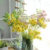 Fleurs décoratives 1 pc mousse dentelle fleur artificielle branche pour la décoration de la maison Arrangement Floral matériel mariage fête affichage faux