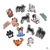 Shoe Parts Accessories Croc Charms Decorations Random Mix Dog Pet Model Pvc For Clog Bracelet Drop Delivery Shoes Dhtuz