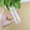 Storage Bottles 6 Pieces 47 150mm 200ml Cork Glass Bottle Stopper Spicy Jar Test Tube Containers Spice Candy Jars Vials