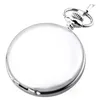 Pocket Watches Luxury Transparent Mechanical Hand Wind Watch Vintage Analog FOB For Men Women Gift