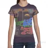 رجال القمصان سوبر metroid خريطة الرجال تي شيرت النساء في جميع أنحاء طباعة أزياء فتاة القميص بوي TOPS TEES قصيرة الأكمام