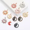 Charms Black Universe Enamel Moon Star Sun For Jewelry Making Diy Necklace Earring Bracelet Make Accessories CZ Gothic PunkCharms