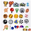 Sko delar tillbeh￶r grossist fotbollssport krok charms sp￤nne t￤ppa knappar stift armband armband dekoration barn ton￥ring adty dhpfy