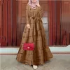 Etnische kleding moslim modejurk Dubai Abaya vrouw elegante avondjurken Ramadan Marokkaanse kaftan gewaad Arabisch Turks islamitisch