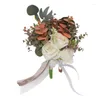 装飾的な花人工花の結婚式の花束は、ダンスのために再利用可能です