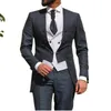 Ternos masculinos Estilo de moda de moda Men's Businessuits 2 peças Jaqueta de blazer de escritório com calças finas alfaiate de casaco feito