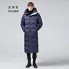 Heren down jassen 2023 winter mannen kleding dikke warme parka lange puffer jas plus size jas mannelijke hommes veste