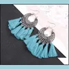 dangle chandelier drop areing for women girls simple eardrop bohemian tassel earringsファッションジュエリーバースデーギフト