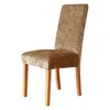 Chair Covers Velvet Elastic Dining Cover Household Dustproof Thickened Backrest Universal