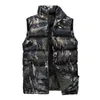 Men's Vests Lined Nylon Jacket Male Autumn And Winter Cotton Casual Keep Warm Zipper Removable Hooded Sleeveless Vacation Canvas Coat