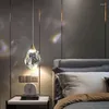 Hanger lampen slaapkamer kroonluchter Noordse alle koperen led lamp interieur decoratie 220V kristal