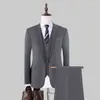 Abiti da uomo Abito da uomo autentico personalizzato Giacca da 4 pezzi Camicia da uomo per uomo Versione coreana Moda slim fit