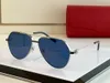 Ny svart designer vintage solglasögon för män Hot c dekoration oval form möta dubbel bridge premiere unisex körglasögon 18k guld m dhqc