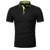 Men's Polos Polo Shirt Men Style Style Solid Color Business Fashion Casual Mangas curtas top