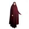 Etnik Giyim Eid Dua Giyim Uzun Khimar Müslüman Kadınlar Başörtüsü Kolsuz Tops Abaya Jilbab Ramazan Abayas İslami Niqab Hicabs