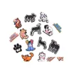 Shoe Parts Accessories Croc Charms Decorations Random Mix Dog Pet Model Pvc For Clog Bracelet Drop Delivery Shoes Dhtuz