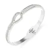 Bangle Oval Galvanizado Abertura Pulseiras de Luxo Desejo Pulseiras de Moda Francesa Para Mulheres Festa de Casamento Dia dos Namorados Belas Meninas Presentes