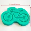 Outils à gâteau Bicycle de savon de silicone moule au chocolat Moule de décoration fondante outil Baking Gateau Cupcake Toppers Accessoires Patisserie