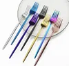 Servis uppsättningar 24 st/set Rose Knives Forks Set rostfritt stål Flatvaror Tabeller Western Cotlary Silverware Kitchen Accessories