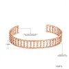 Bangle ViiEee Trendy 316L in acciaio inossidabile geometrico aperto polsino placcato oro rosa Bohemia Party gioielli per le donne VB21111