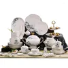 Dijksiesets Bowl en Dish Set huishoudelijk Hooggrade Bone China servies