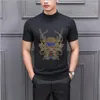 Męskie swetry Sweter Men Odzież 2023 Jesienna Zima Pull Homme Cashemre Pullover Casual O Neck Diamond Rhinestone