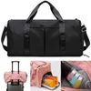 Outdoor Bags Gym Bag Men Women Training Fitness Swim Travel Luggage Handbag Yoga Shoulder Pack Shoes Storage Waterproof Dry Wet Separation T230129