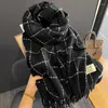 Bufandas Mujer Plaid Invierno Cachemira Bufanda Pashmina Chales Y Abrigos Mujer Bufanda Stoes Poncho Pañuelo Foulard