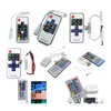 RGB -styrenheter 44Keys IR Remote LED RGBW Controller DC 12V24V 12A RF Wireless Dimmer 2 Ports Control för 5050 5630 5730 Drop Delive OTVHR