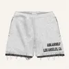 Mäns shorts Askyurself Fashion White Men 1: 1 Drawstring Los Angeles Women Vintage Breeches Menskläder