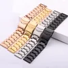Cinturini per orologi Bracciale in acciaio inossidabile 18mm 20mm 22mm 24mm Cinturino a maglie in metallo Blu Nero Accessori in oro