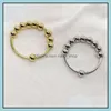 Band Ringen Verwijderbare Anti Angst Ring Voor Vrouwen Mannen Rvs Fidget Met Kralen Spinner Spinning Sieraden Drop Levering Otzbz