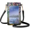 イブニングバッグForudesigns Cezanne Oil Paint女性携帯電話バッグFlos Chrysanthemi Women's Makeup耐久性のある女の子のメッセンジャー