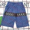 Denim Blue Beach Shorts Letter Printed Mens Swimming Pants Outdoor Sports Beach Pants For Men