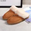 Slippels Echte pur harige slippers voor vrouwen mode vrouwelijk alpaca huis dames winter pluche pluche indoor warme man huisschoenen gevulde vrouw 0128v23