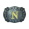 Riemen goudpatroon alfabet buckle heren modeontwerpbedrijf geschikt voor 3,8-4 cm cowhide riem accessoires