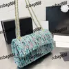 CC Bags Luxury Brand Cross Body Tweed Diamond Lattice Women Crossbody Bag Large Capacity Classic Double Flap Handbag Coin Purse Card Holders