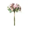 Fleurs décoratives bouquets de roses de mariée accessoires de mariage artificiels ornements de noël bricolage artisanat décoration maison vases pour fausses plantes