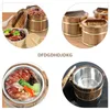 Bowls Rice Bucket Sushi Tub Bowl Steamer Wooden Wood Mixing Steaming Oke Foodsteamed Hangiri Japanese Chinese Cooking Steam Cask Pail