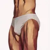 Underpants Men Underwear Briefs Modal Comfortable Sexy Men's Swimming Trunks Solid Cuecas U Convex Pouch Male Panties