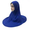 Vêtements ethniques Femmes musulmanes Hijab Overhead Khimar Écharpe One Piece Amira Islamique Foulard Wrap Turban Pull Prêt à porter des couvre-chefs